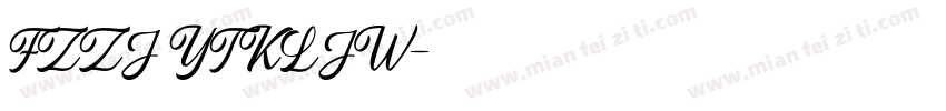 FZZJ YTKLJW字体转换